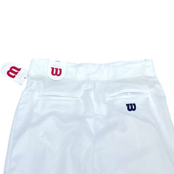Wilson White Baseball Pants, Size YL, NWT - Picture 5 of 10